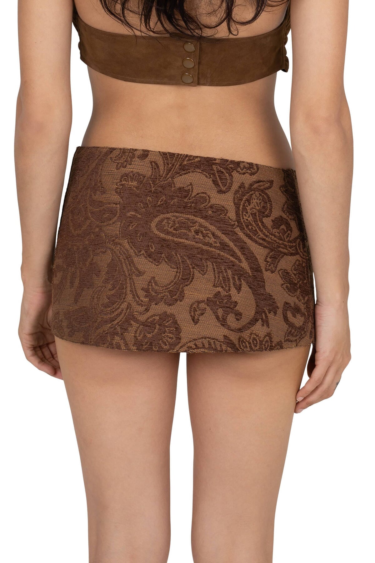 GIRLYPOP Rhinestone Belt - Brown Tapestry |Jeffrey Campbell