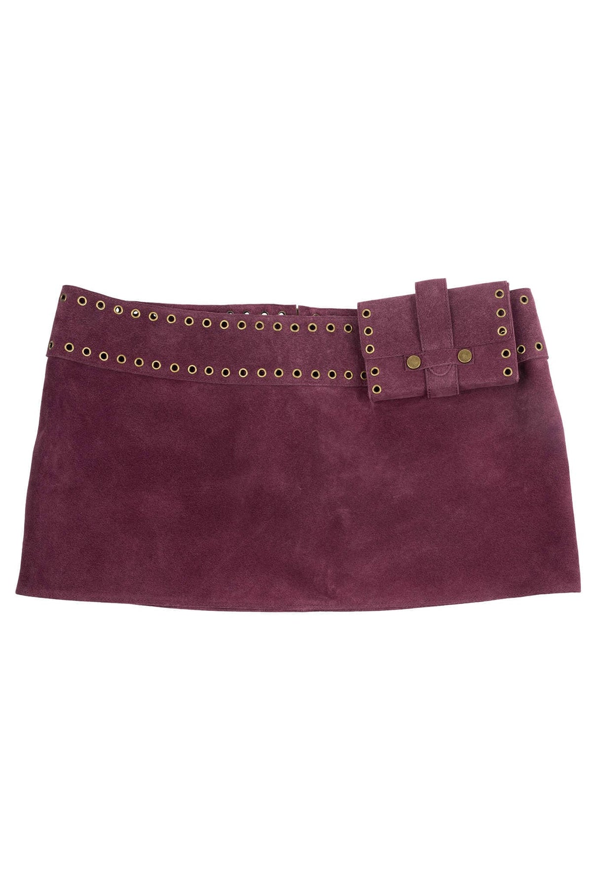 BOLSITA Mini Skirt - Berry Suede |Jeffrey Campbell