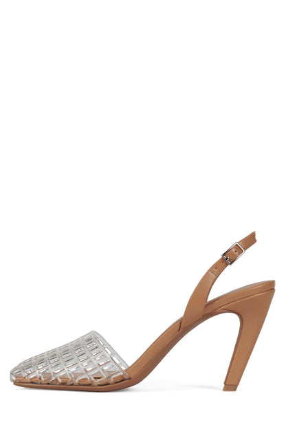 AVIARY - Clear Tan |Jeffrey Campbell