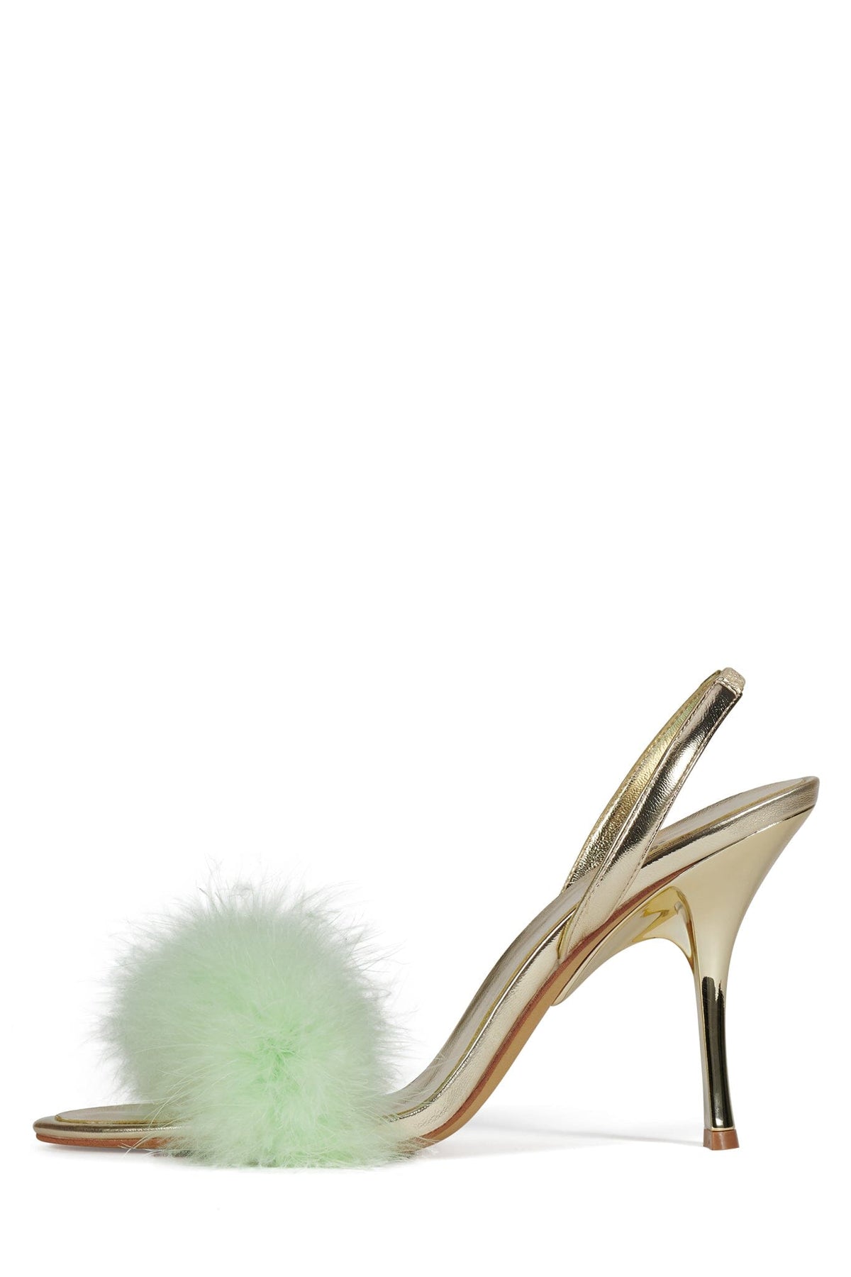 THE-FRUG Slingback Sandal - Light Gold Green Combo |Jeffrey Campbell
