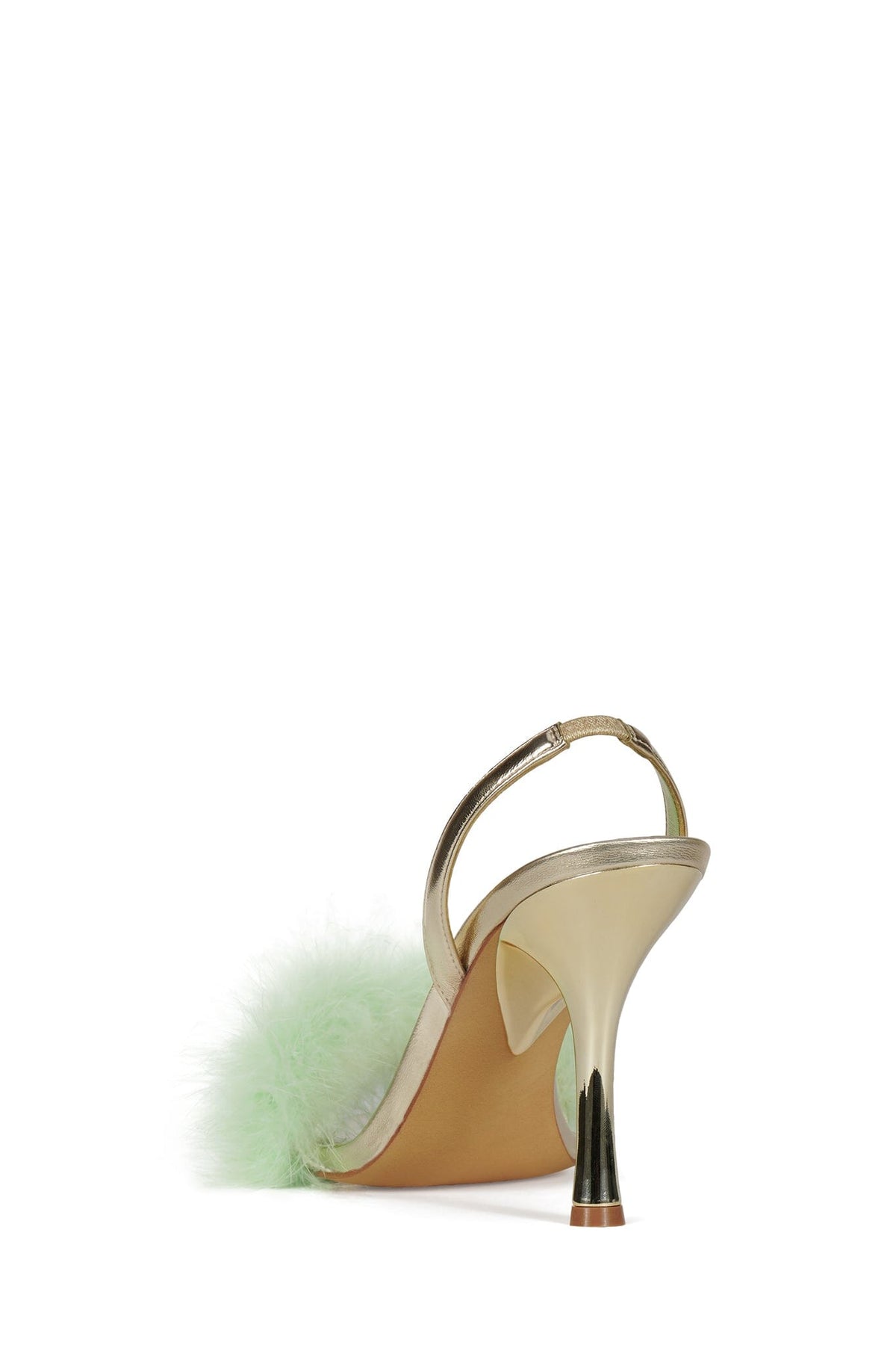 THE-FRUG Slingback Sandal - Light Gold Green Combo |Jeffrey Campbell