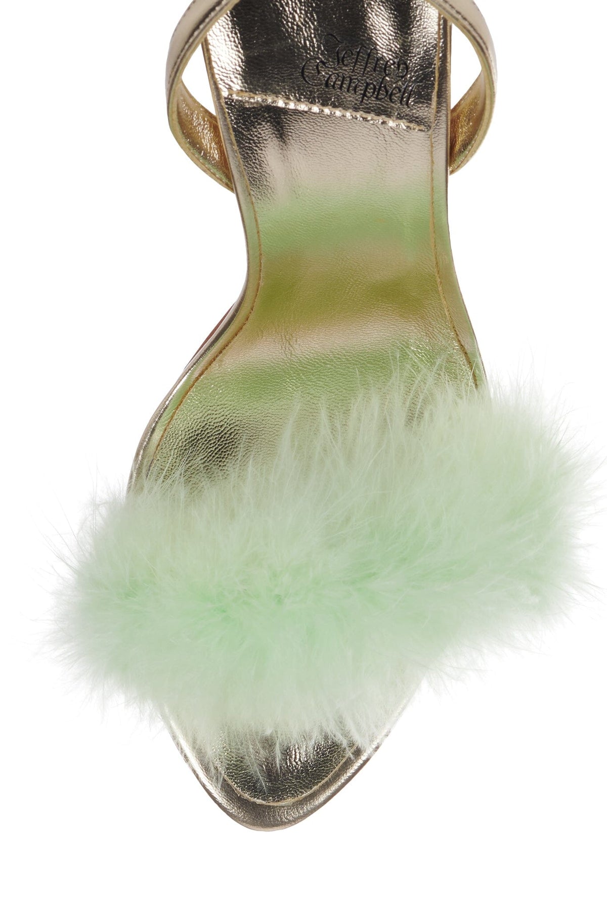 THE-FRUG Slingback Sandal - Light Gold Green Combo |Jeffrey Campbell