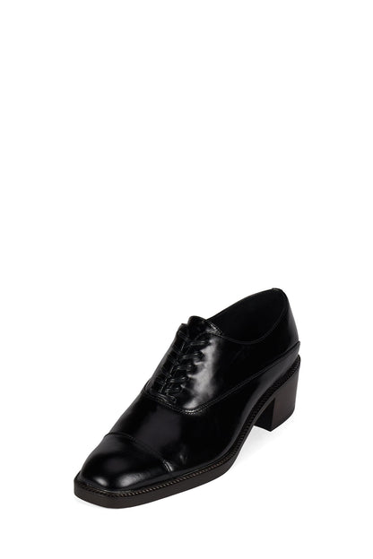 THATCH Heeled Oxford - Black Crinkle |Jeffrey Campbell