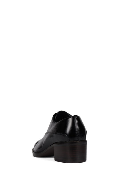 THATCH Heeled Oxford - Black Crinkle |Jeffrey Campbell