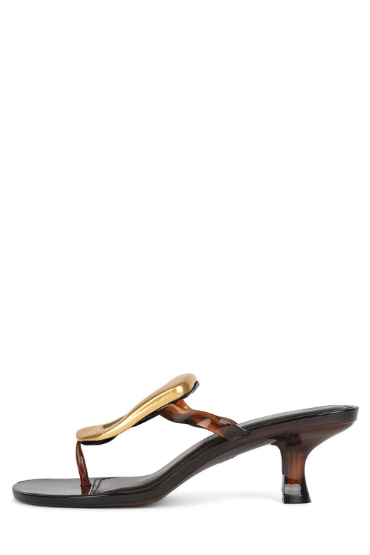 LINQ-UP-J - Brown Shiny Gold |Jeffrey Campbell