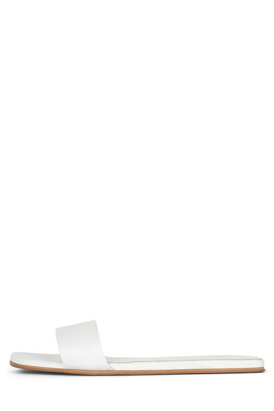 VELLUM Flat Sandal - White |Jeffrey Campbell