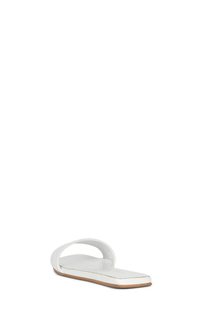VELLUM Flat Sandal - White |Jeffrey Campbell