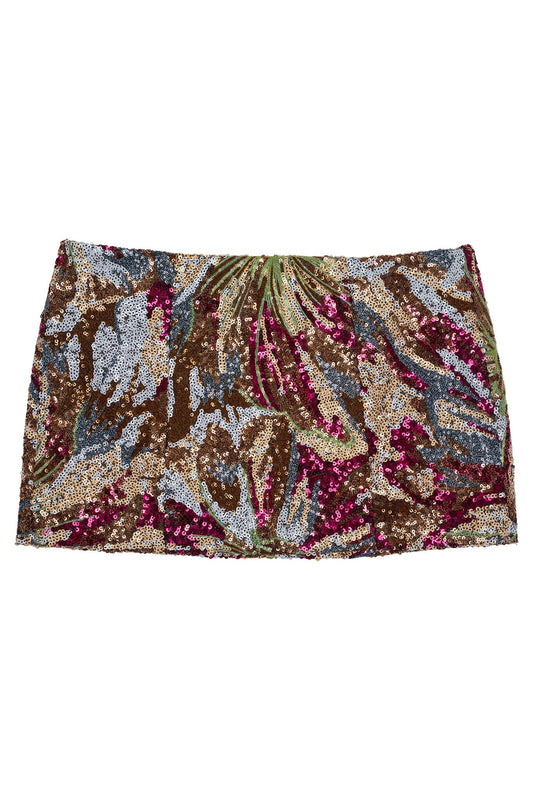 MAISY-SEQ SKIRT - Orange Multi |Jeffrey Campbell