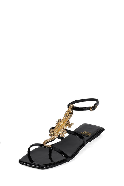 REPTILIAN - Black Patent Gold |Jeffrey Campbell