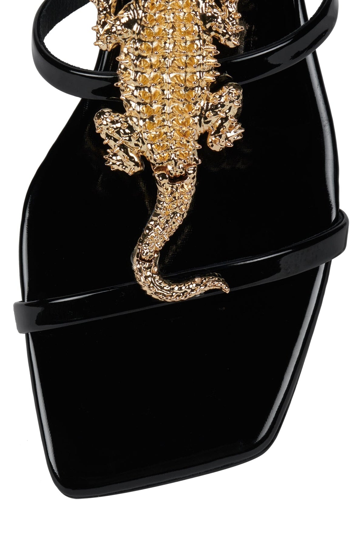 REPTILIAN - Black Patent Gold |Jeffrey Campbell