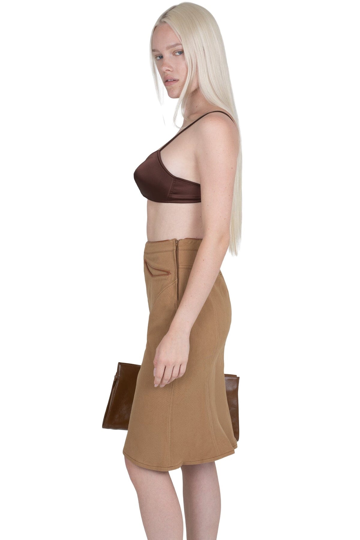 RESPONSE SKIRT - Beige |Jeffrey Campbell