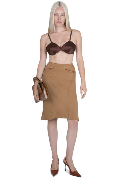 RESPONSE SKIRT - Beige |Jeffrey Campbell