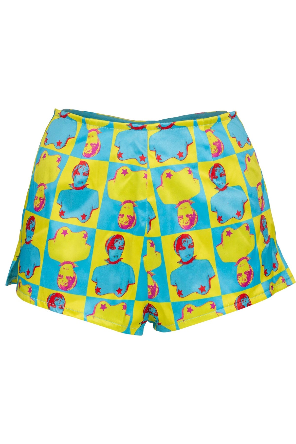 CHEEKZ SHORTS - Yellow Pop Art |Jeffrey Campbell