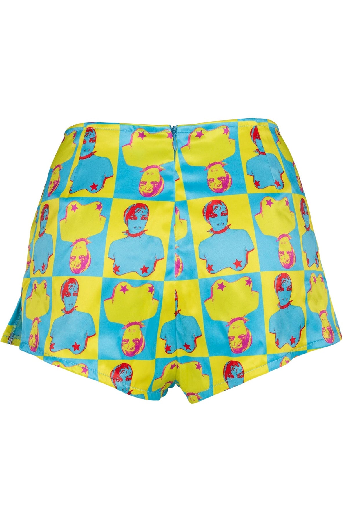 CHEEKZ SHORTS - Yellow Pop Art |Jeffrey Campbell