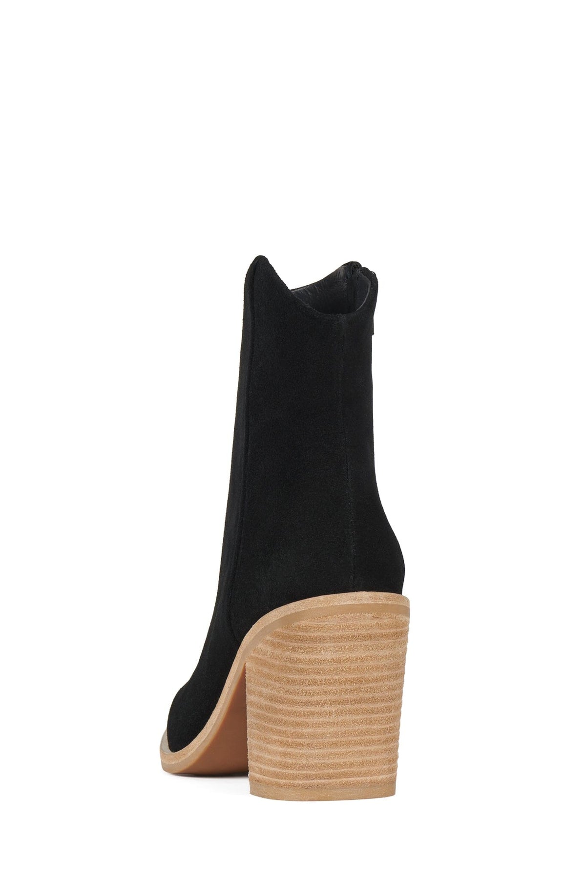 HORSESHOE - Black Suede Natural Stack |Jeffrey Campbell
