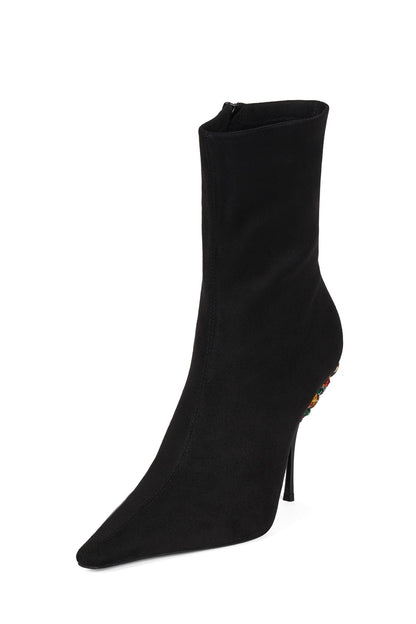 CROWNED - Black Suede Multi |Jeffrey Campbell