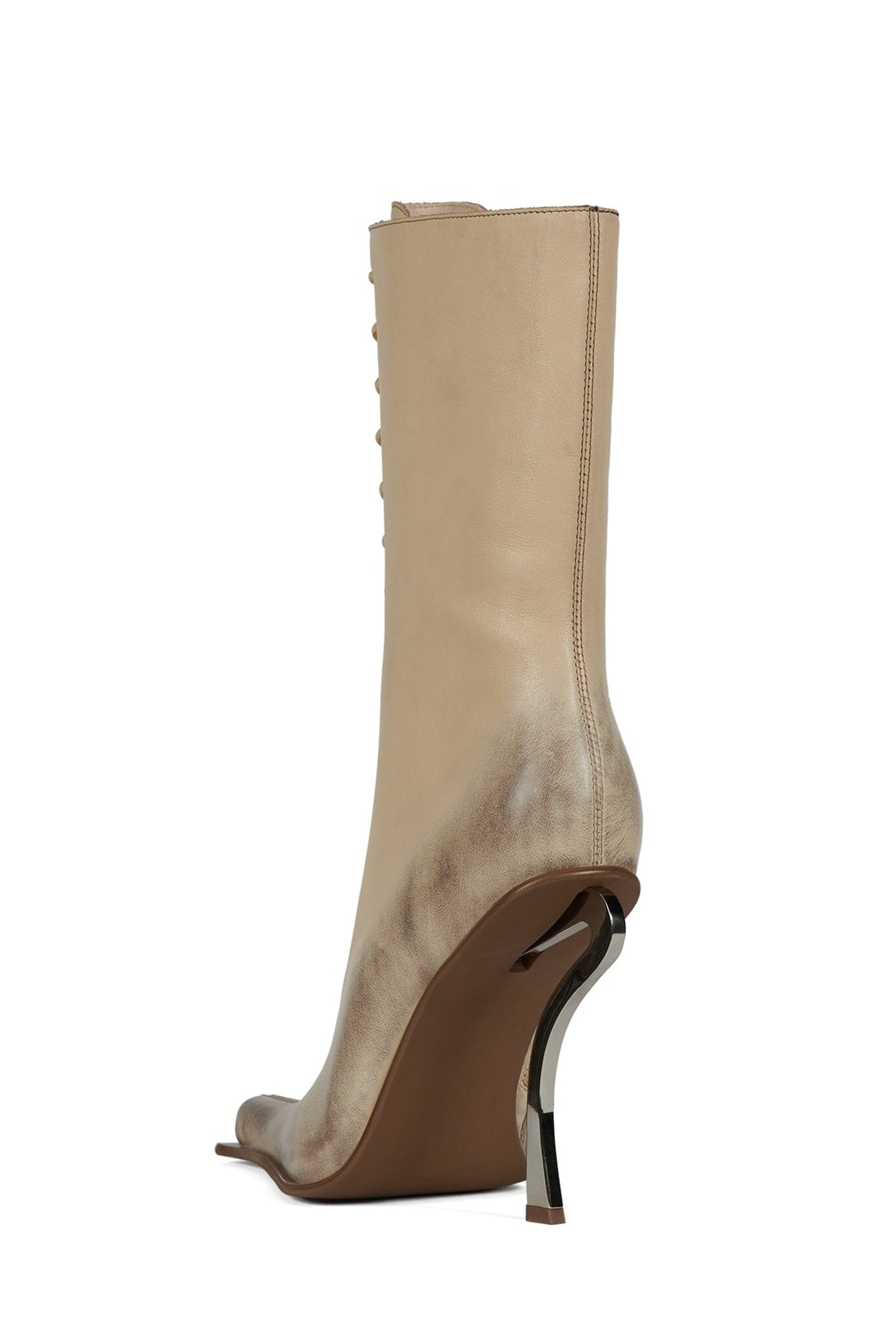 REMBRANDT Heeled Boot - Beige Ruboff |Jeffrey Campbell