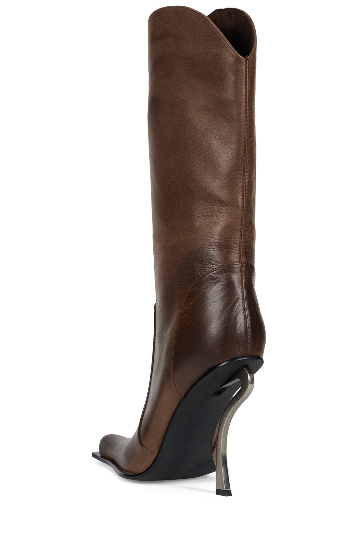 DULCIMER Heeled Boot - Coffee Ruboff Pewter |Jeffrey Campbell
