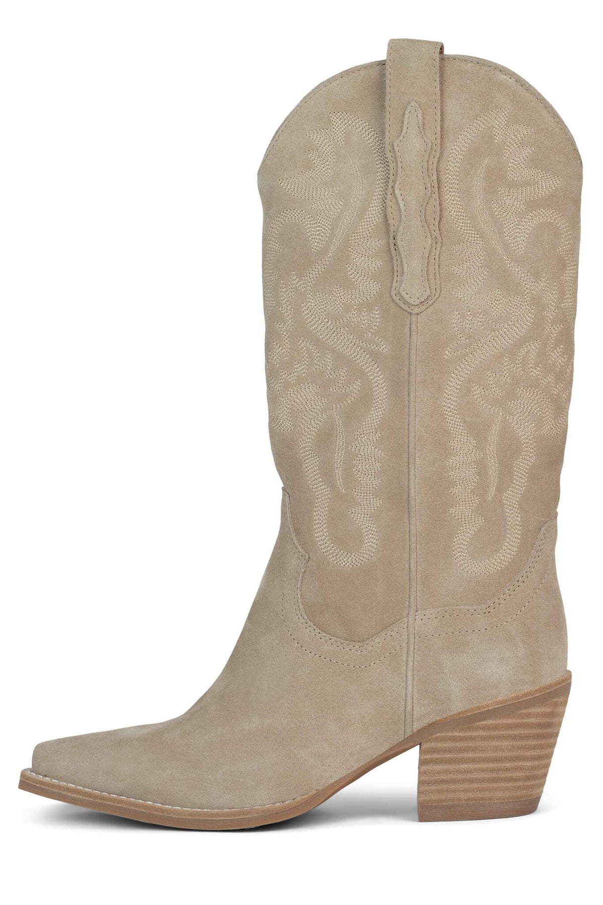DAGGET Heeled Boot - Brown Suede |Jeffrey Campbell
