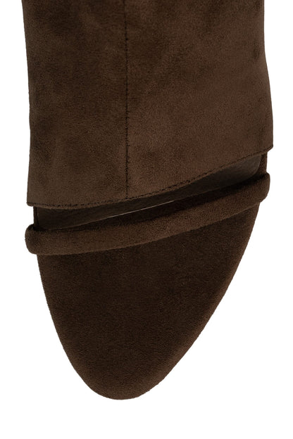 GLAMOUR Mid-Calf Boots - Brown Suede |Jeffrey Campbell