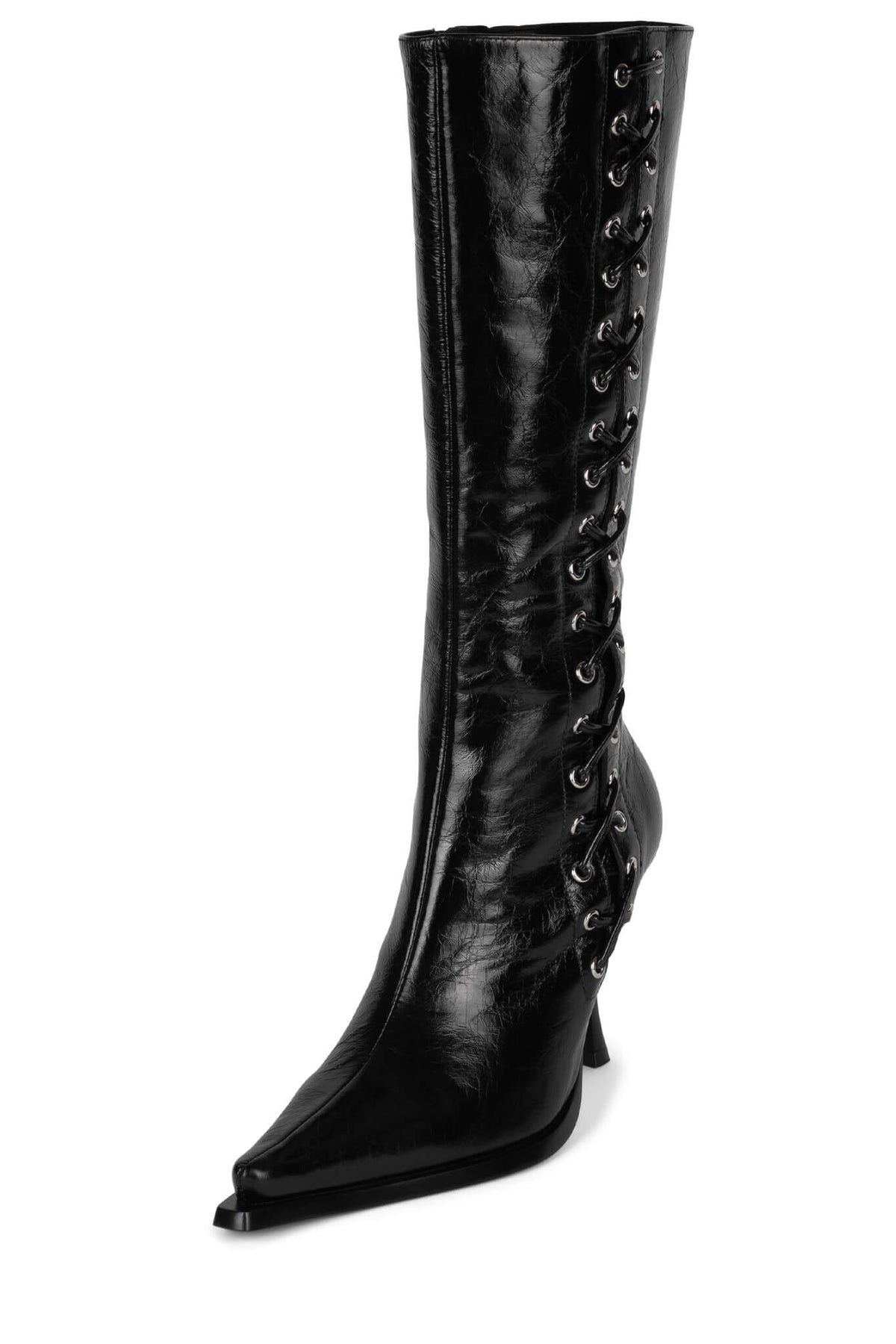 STUNNA Heeled Boot - Black |Jeffrey Campbell