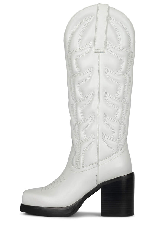 HOKEYPOKEY Knee-High Boot - White |Jeffrey Campbell
