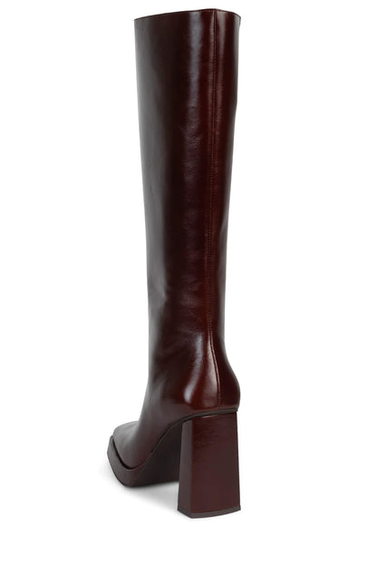 MAXIMAL-W Knee-high Boots - Brown |Jeffrey Campbell