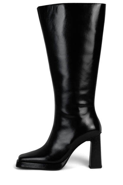 MAXIMAL-W Knee-high Boots - Brown |Jeffrey Campbell