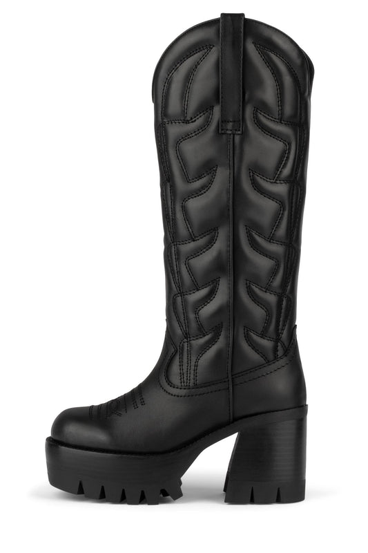 HONKY-TONK Knee-High Boots - Black |Jeffrey Campbell