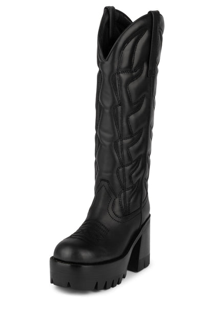HONKY-TONK Knee-High Boots - Black |Jeffrey Campbell