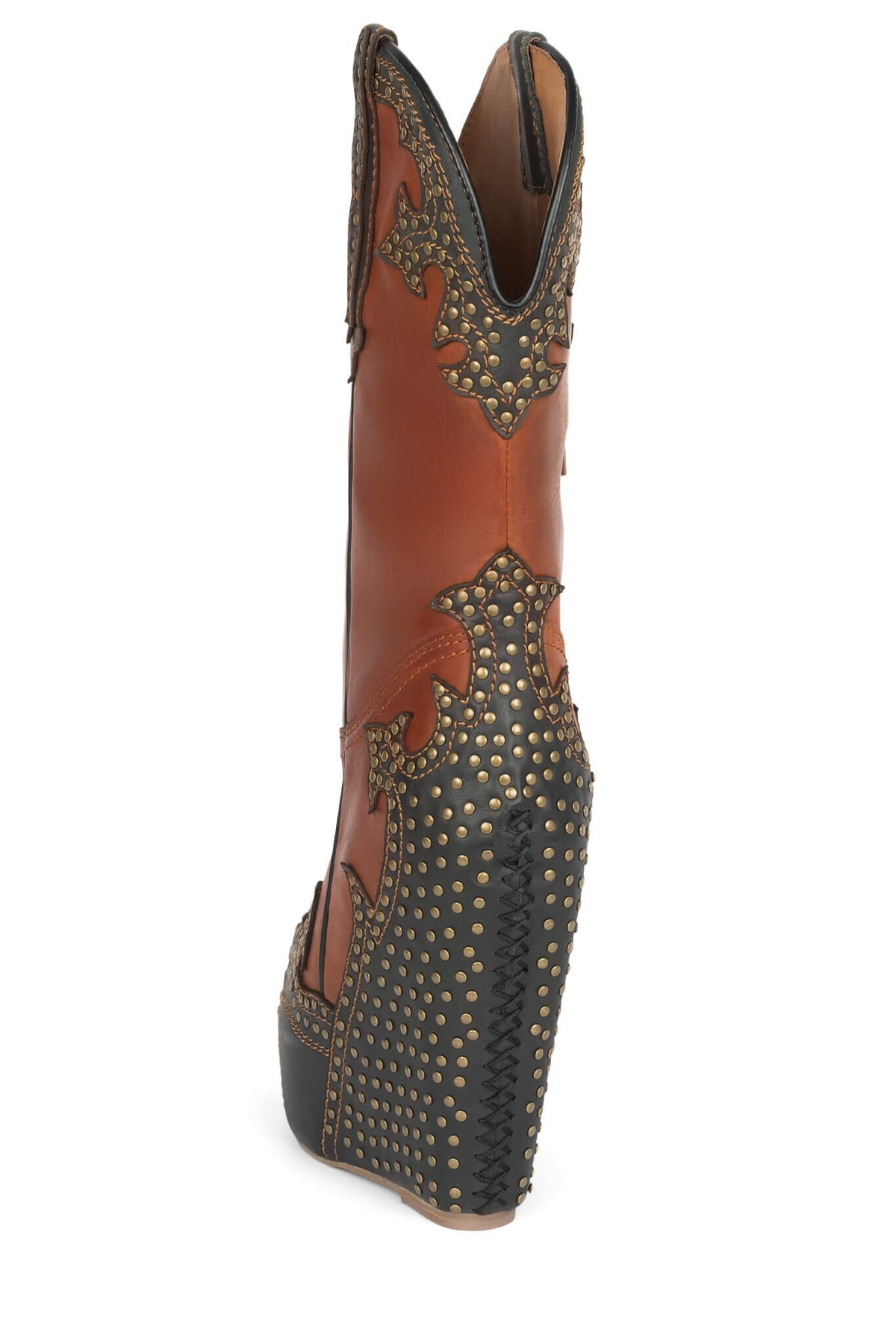 GIDDY-STUD Western Boot - Tan Black |Jeffrey Campbell