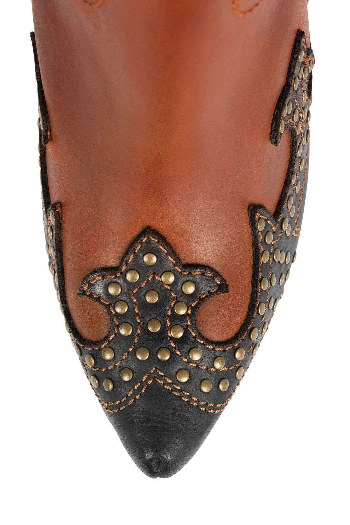 GIDDY-STUD Western Boot - Tan Black |Jeffrey Campbell