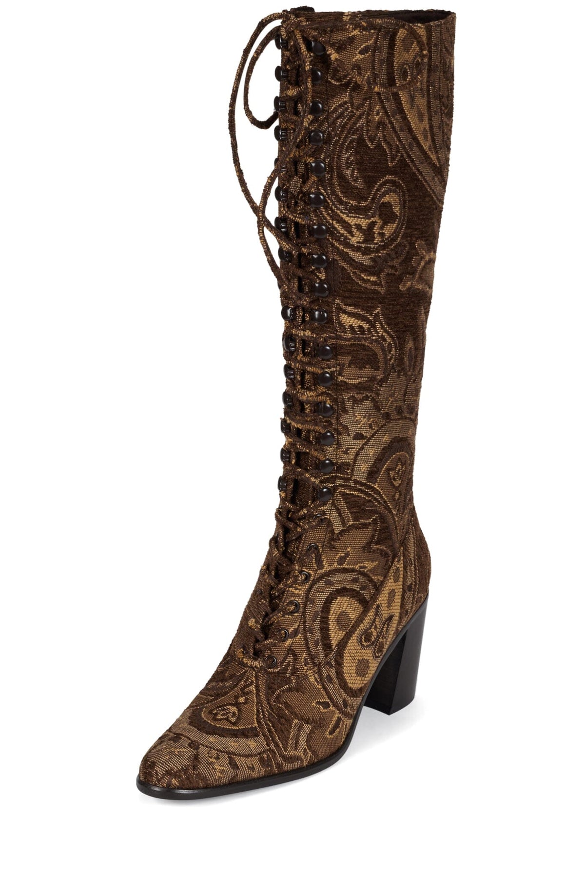 ARCHILLE-K Heeled Boot - Brown Tapestry |Jeffrey Campbell