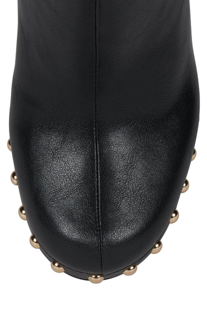 KAMARI Platform Knee-High Boot - Black Gold |Jeffrey Campbell