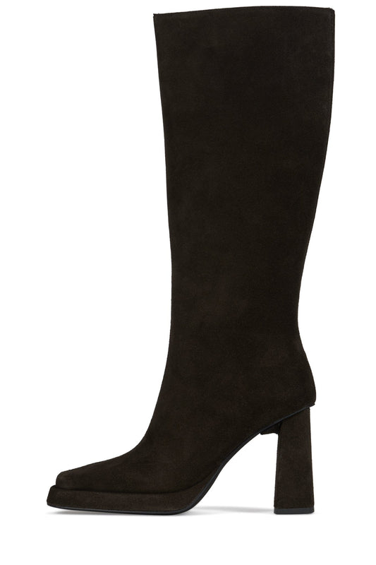 MAXIMAL-3 Platform Knee-High Boot - Brown Suede |Jeffrey Campbell