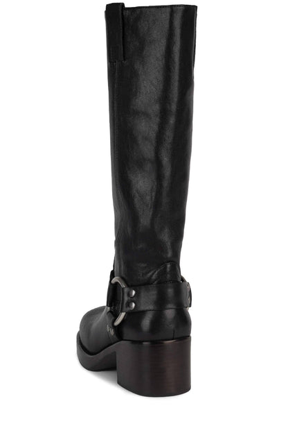REFLECTN-H Knee-High Boot - Black Silver |Jeffrey Campbell