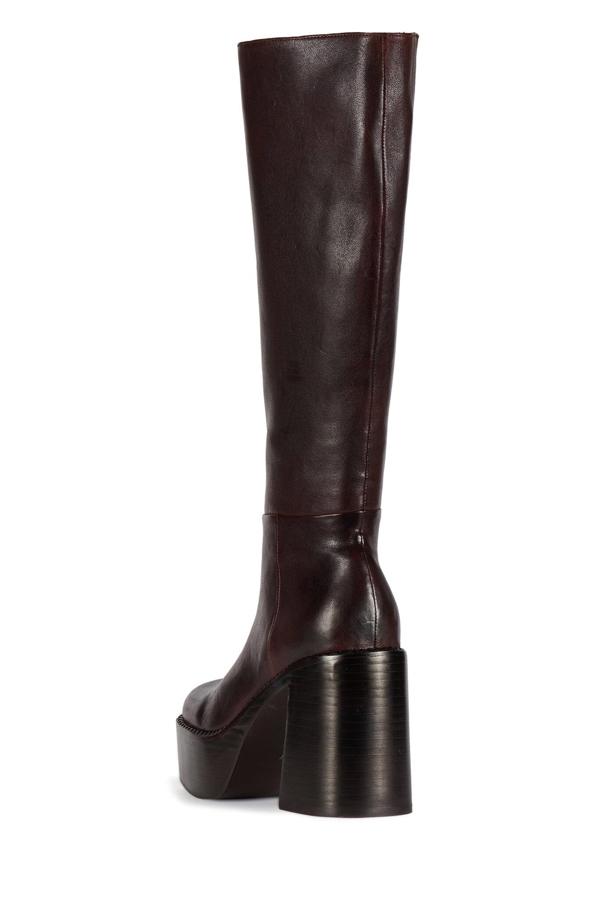 THE-BAND Knee-High Boot - Brown Brown Stack |Jeffrey Campbell