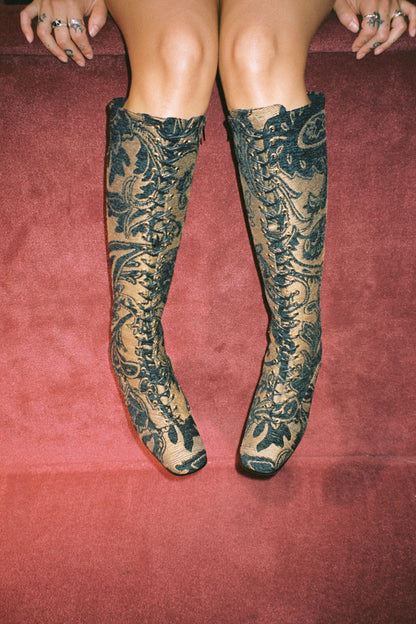 DAMIEN-T - Dark Brown Tapestry |Jeffrey Campbell