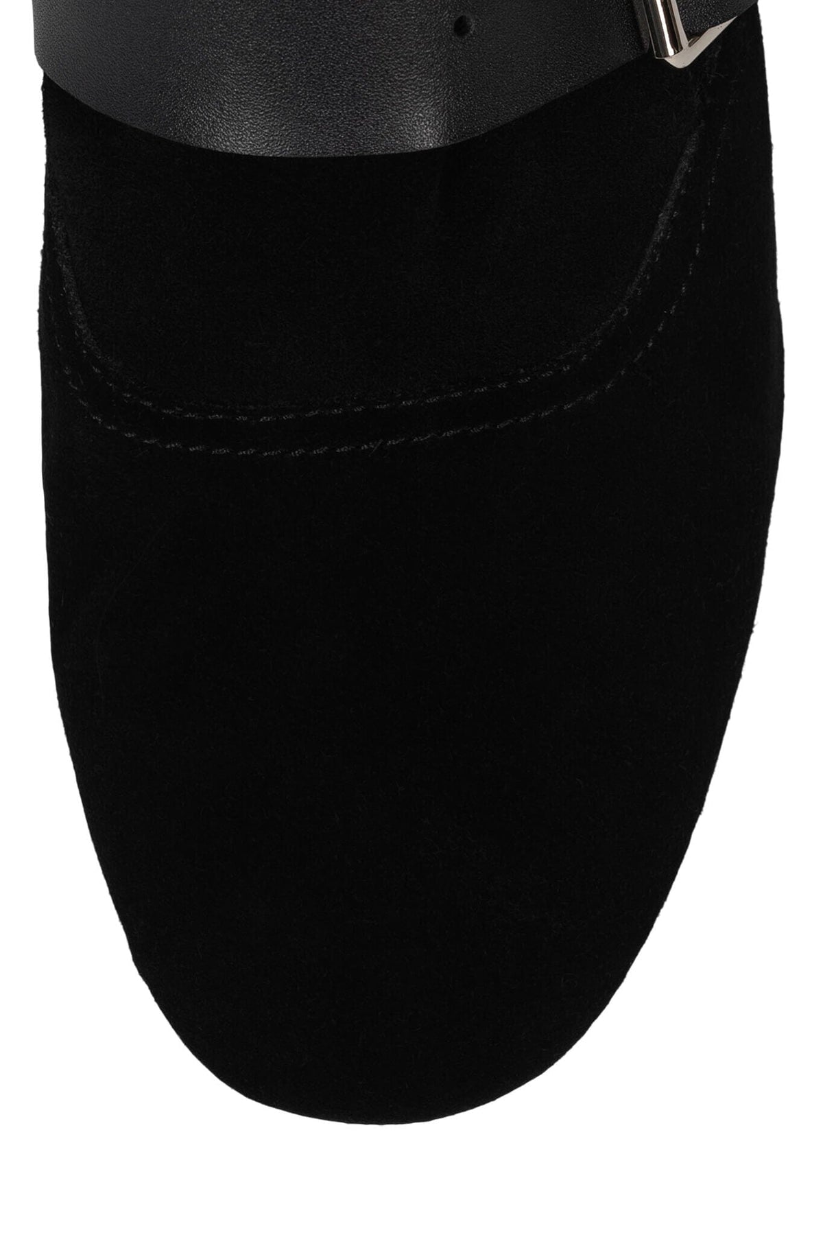 FASTENED - Black Suede Black |Jeffrey Campbell