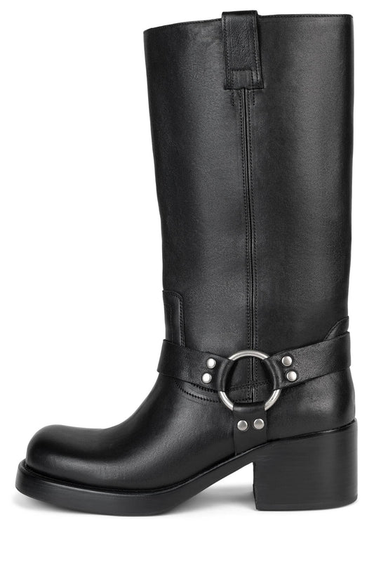 MIRROIRE Knee-High Boots - Black |Jeffrey Campbell