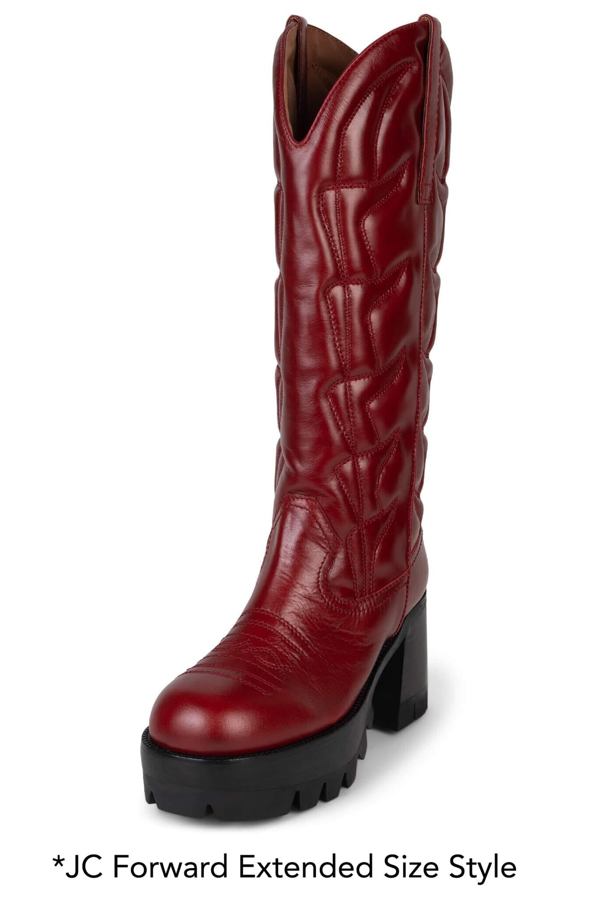 LINEDANCE Knee-High Boot - Red |Jeffrey Campbell