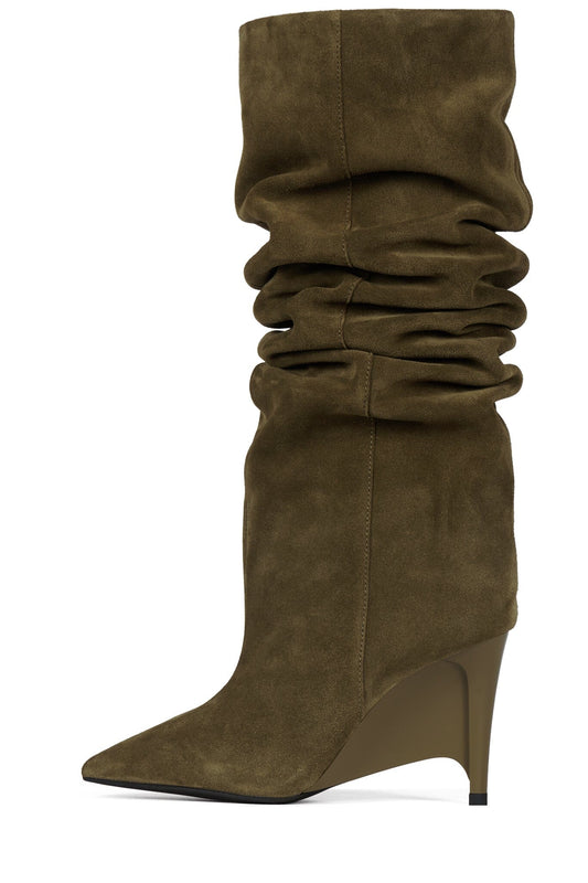 SELWYN - Khaki Suede |Jeffrey Campbell