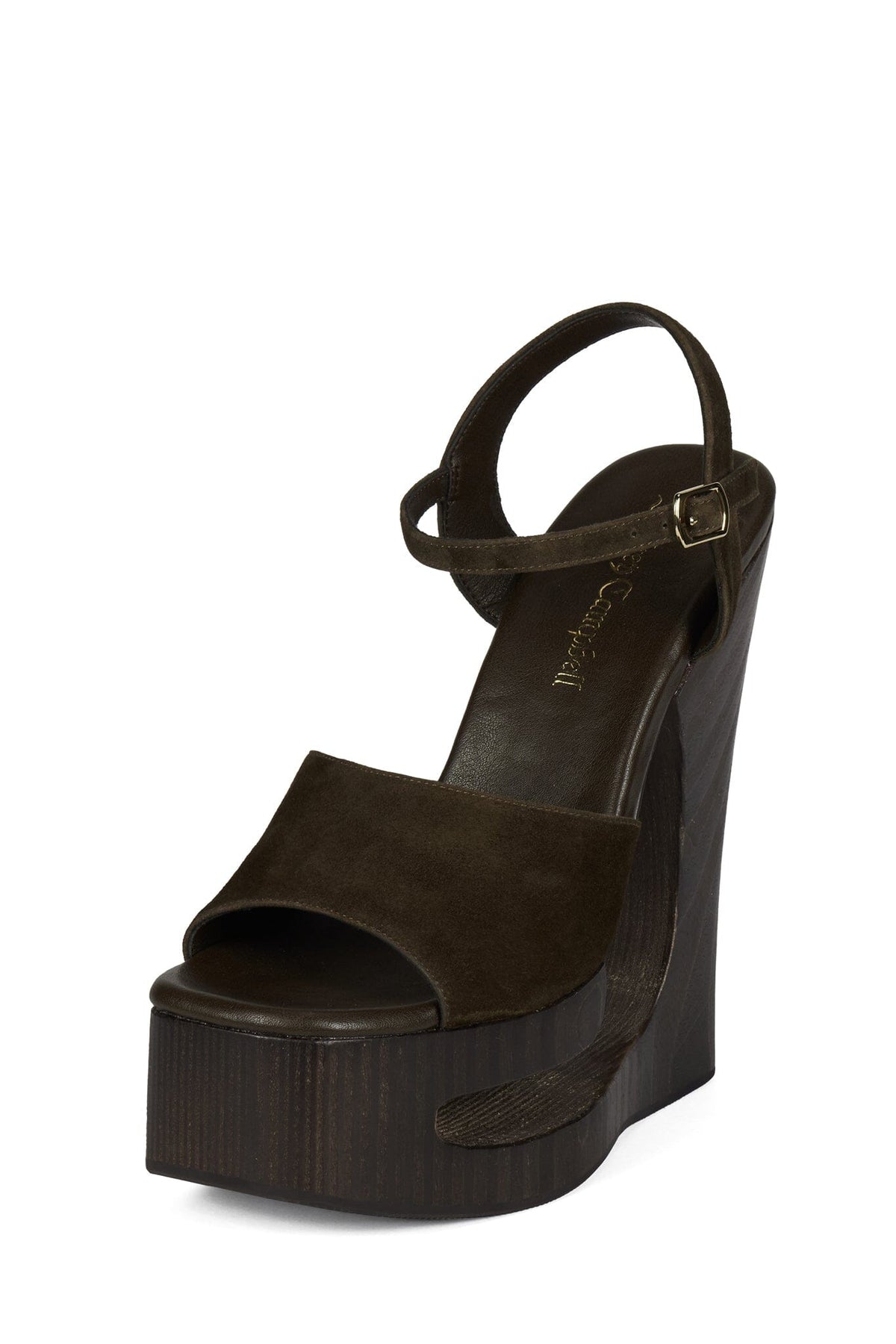 FLAG-GIRL Platform Sandal - Brown Suede |Jeffrey Campbell