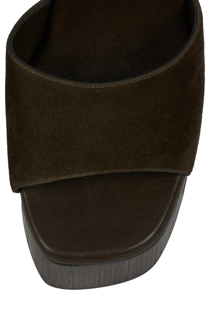 FLAG-GIRL Platform Sandal - Brown Suede |Jeffrey Campbell