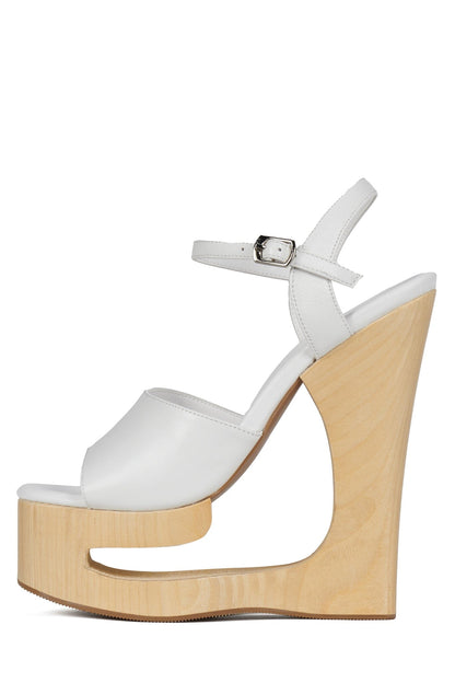 FLAG-GIRL Platform Sandal - Brown Suede |Jeffrey Campbell