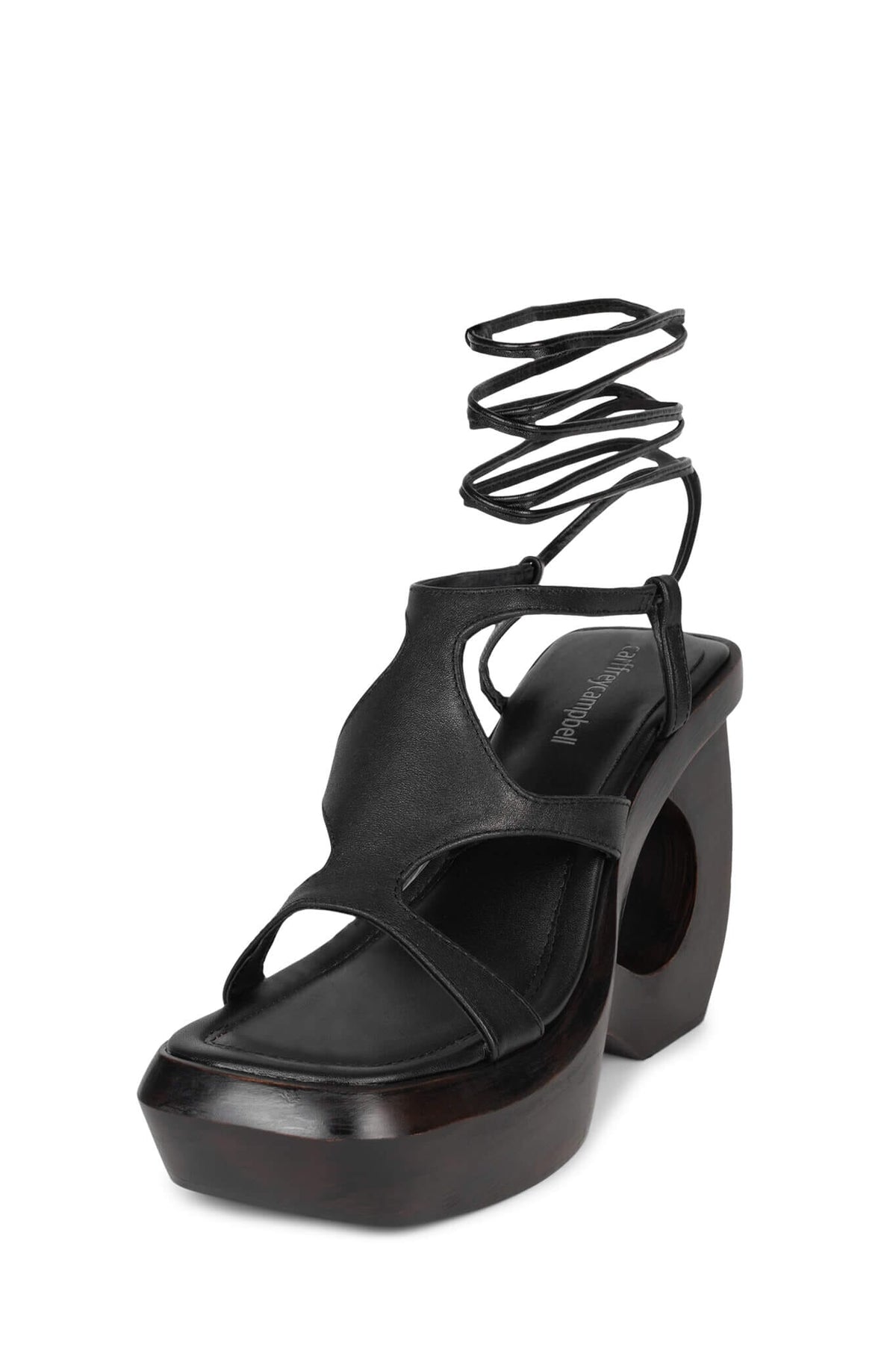 IDOLIZE Platform Sandal - Black Brown |Jeffrey Campbell