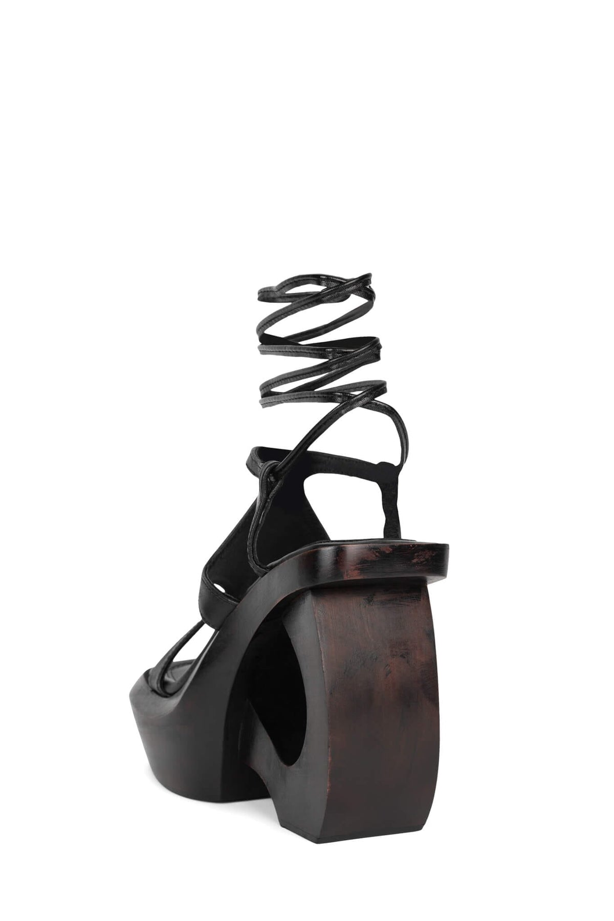 IDOLIZE Platform Sandal - Black Brown |Jeffrey Campbell