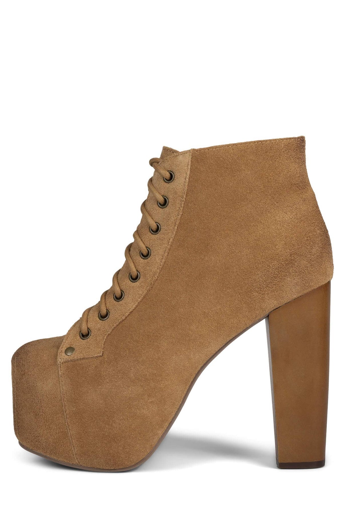 LITA - Apricot Suede Wood |Jeffrey Campbell