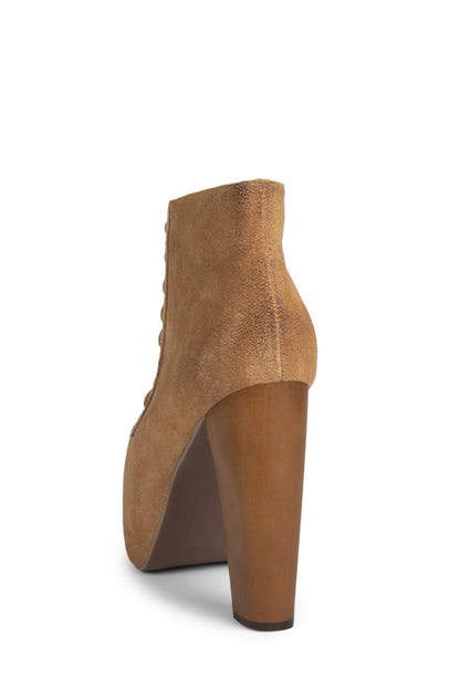 LITA - Apricot Suede Wood |Jeffrey Campbell