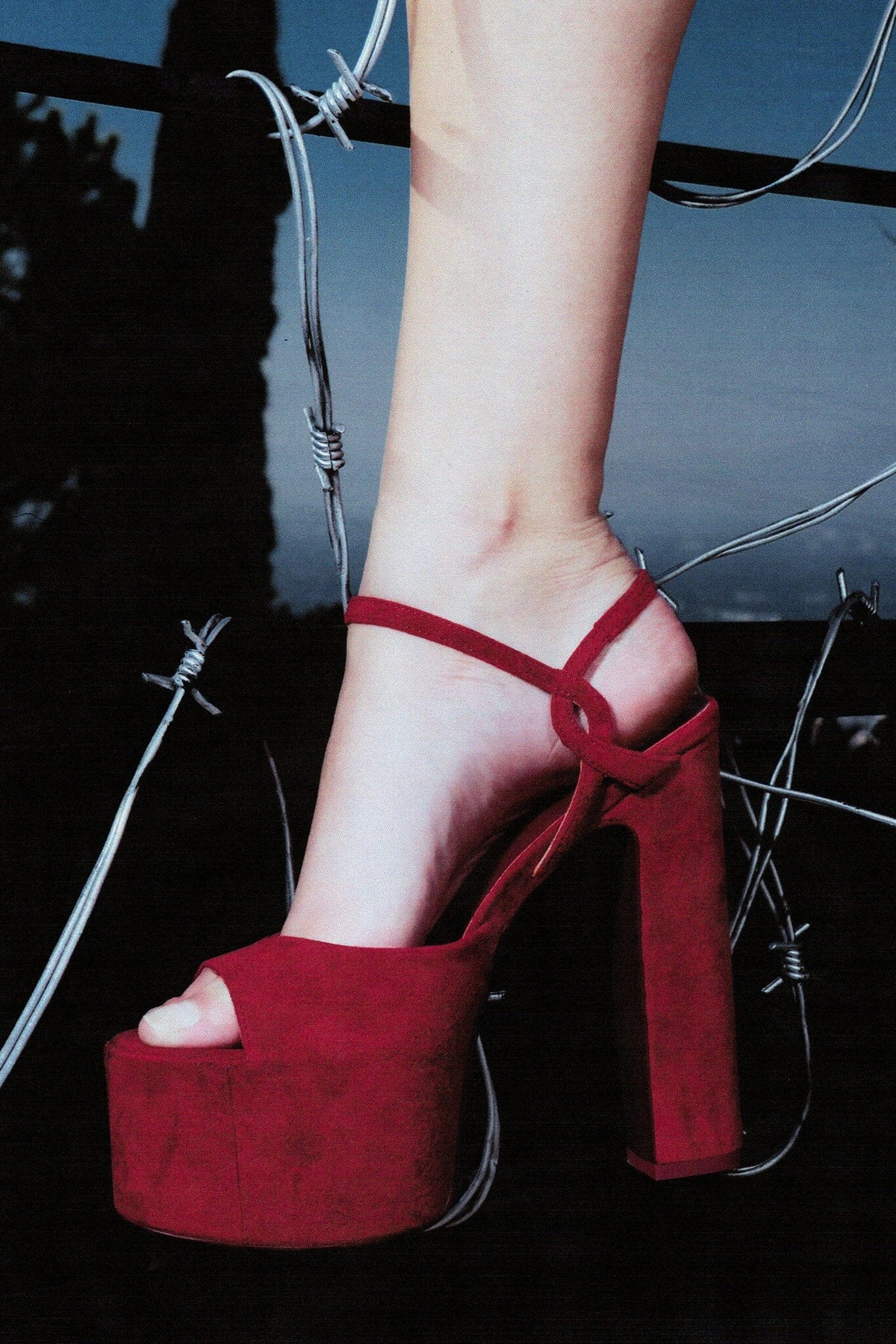 EVER-LAST Platform Sandal - Wine Suede |Jeffrey Campbell